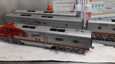 Santa Fe Life Like Proto 2000 EMD E6 Ho scale Project update 8