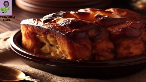 Bread Pudding recipe with dulce de leche filling: