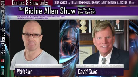 Richie Allen Debates David Duke On Racial Identity & Manipulated Race Wars. - 2016