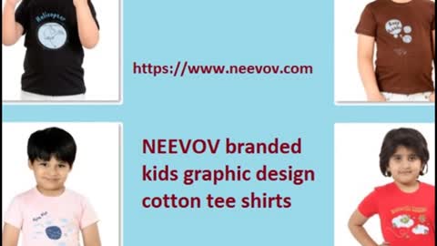 Kids Red Colour Graphic Design Cotton T Shirts