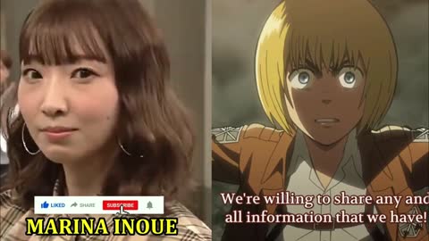 Armin Voice Actor / Marina Inoue / Attack on Titan / Japanese Seiyuu