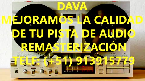 MEJORAMOS LA CALIDAD DE TU PISTA DE AUDIO / REMASTERIZACIÓN DE AUDIO WhatsApp +51 913915779