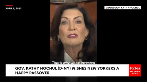 Gov. Kathy Hochul Wishes New Yorkers A Happy Passover