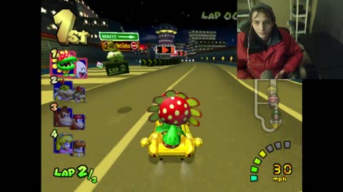 Mario Kart Double Dash!! Star Cup Race On The Mushroom City Racetrack Gameplay