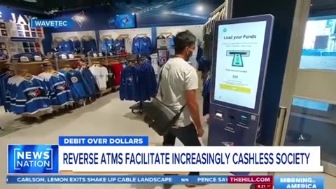 REVERSE ATMS CONVERTING CASH INTO DEBIT CARDS.