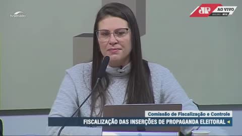 Barbara 'Te atualizei' desabafa, pede "socorro" aos Senadores e é aplaudida de pé em Audiência