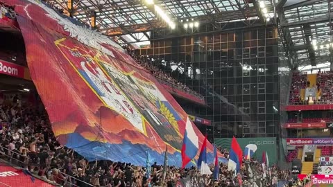 🇷🇸🇷🇺 Kosovo je Srbija! CSKA Moscow vs. FK Partizan friendly match.