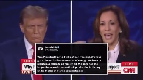 Debate clips Trump Harris