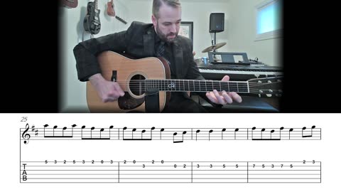 Arkansas Traveler - Bluegrass Flatpicking Guitar Lesson (Sheet Music + TAB)