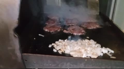 Making Patty Melts On The Grill