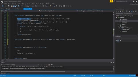 C# Excel Tutorial #7 - Write Multiple Cells (Write Range)