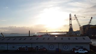 Sunset looking east in time lapse from Burntisland