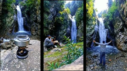 Beautiful waterfall in Khyber Pakhtunkhwa Pakistan