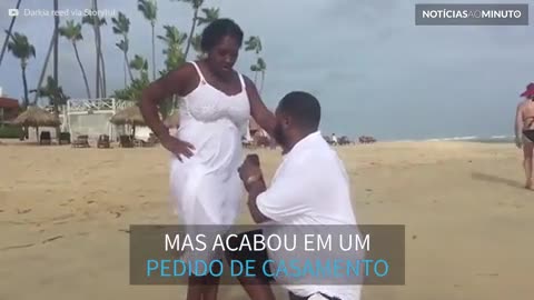 Era somente uma foto, mas virou um pedido de casamento