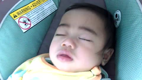 Mom Puts Baby to Sleep in Car