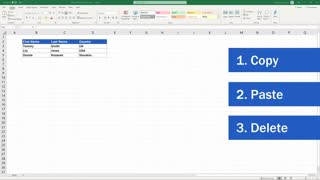 Moving rows in Excel