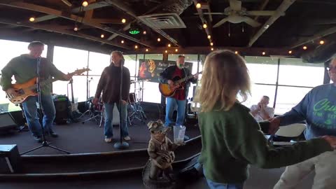 Randy on guitar and vocals at The Jolly Gator jam.