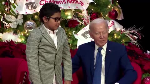 The Bidens visit Children's Hospital for festivities