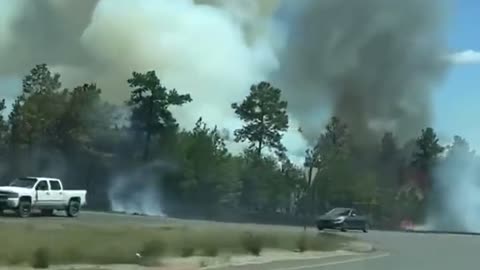 BREAKING: Massive wildfire in Sabine Parish, Louisiana, residents asked to evacuate