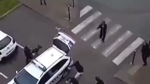 Illegal immigrants storm French police because they arrested a criminal. We need mass deportations.