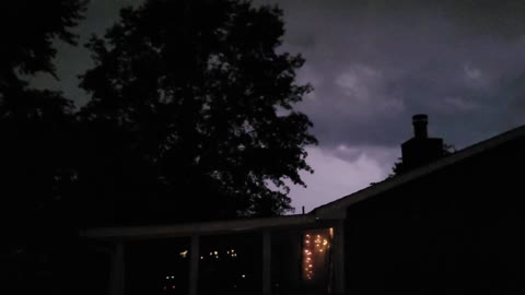 Insane Kansas lightning storm