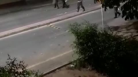 policía herido en Girón