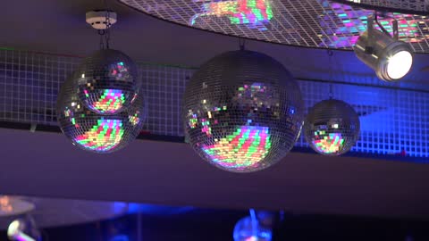 disco ceiling mirror ball 2