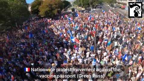 FRANCE: NATIONWIDE PROTEST MOVEMENT AGAINST THE VACCINE PASSPORT