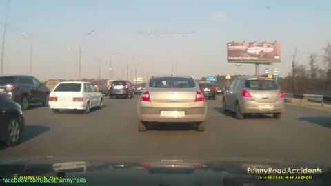 Funny videos on road accidents and people