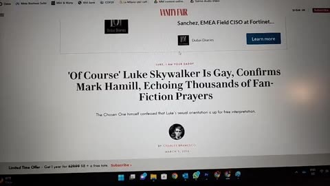 Luke Skywalker gay