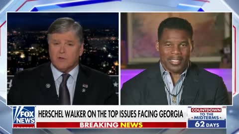 Herschel Walker talks his rising poll numbers with #SeanHannity September 8, 2022