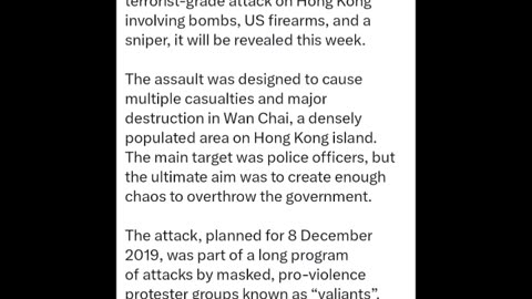 Police Foiled HK Terrorist Bombing