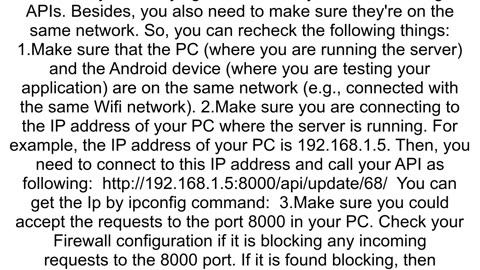 Maui app running on Android local device cannot connect to webapi running on localhost works on emu