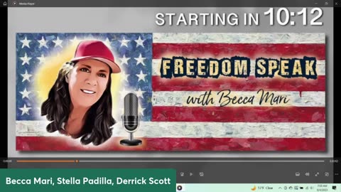 Freedom Speak with Becca Mari and Stella 8/4/23 w/ Derrick Scott