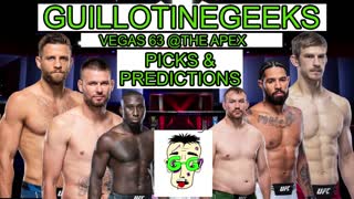 UFC FIGHT NIGHT: KATTAR VS ALLEN FULL CARD PICKS AND PREDICTIONS VEGAS 63 GEEKS VISIONS