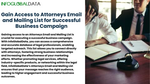 Gain Access to Attorneys Email and Mailing List for Successful Business Campaign