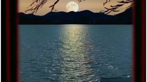 Moon View And Sea View | Beautiful View