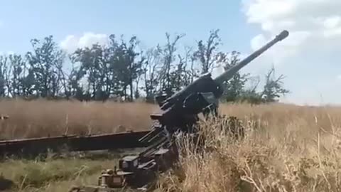 🔥 Ukraine Russia War | Ukrainians Operate Finnish-Donated 130mm M-46 Gun | Donbas | RCF