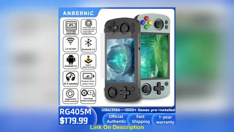 Exclusive ANBERNIC RG405M Metal Handheld Game Con