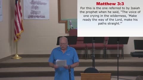 15 minute Seminar on Prophesies at Moose Creek Baptist Church part 2 of 4; 7/14/2024