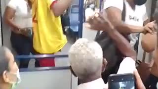 Pelea en bus de Transcaribe