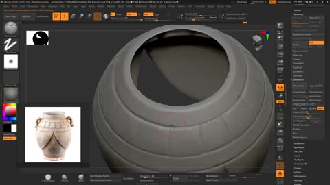 Maya+Zbrush+SubstancePainter to make stylized water jar 2