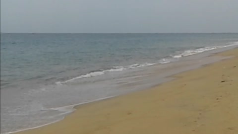 Lonely evening Beach