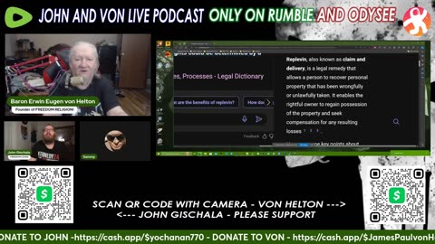 JOHN AND VON LIVE S03E05 RUSSIA ISSUES ARREST WARRANT