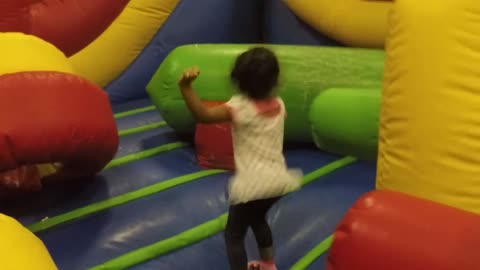 Blasian Baby Sister Bounce House!