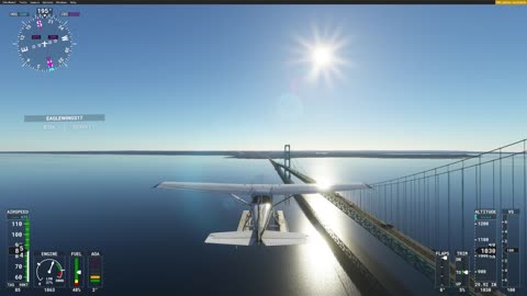 Mackinaw Bridge - Cessna 172 on Floats (Part 3)