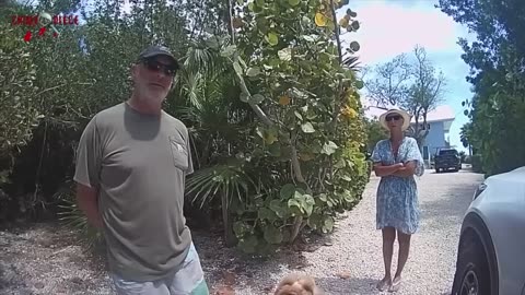 BODYCAM of TRIGGERED New Yorker. He keys Trump supporter's car in Florida and then this happened..