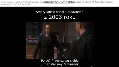 serial 'Deadzone' (2003) podobienstwo do pandemii [PLANdemic predictions]