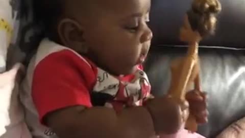 Kid mistaking doll for his mummy, Funny Video