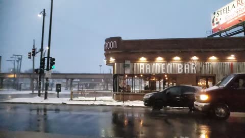 A Chicago Winter Storm in Slow Motion